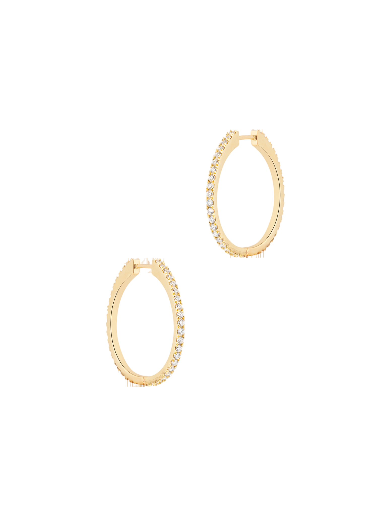 Continuous hoops - yellow gold